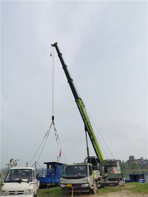 丰都县桥梁建设吊装案例